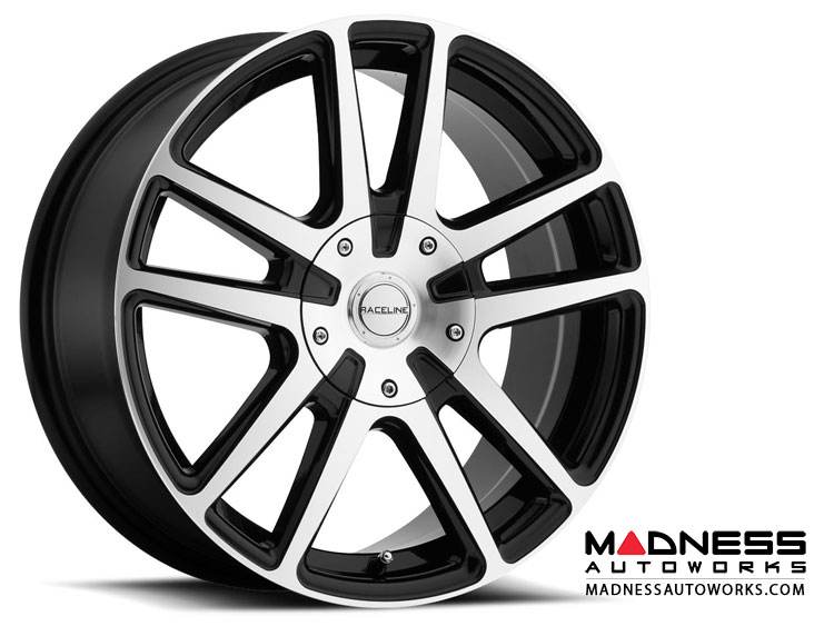 Jeep Custom Wheels (1) - Raceline - 145M - 18"x8" - Encore Black Metal Finish